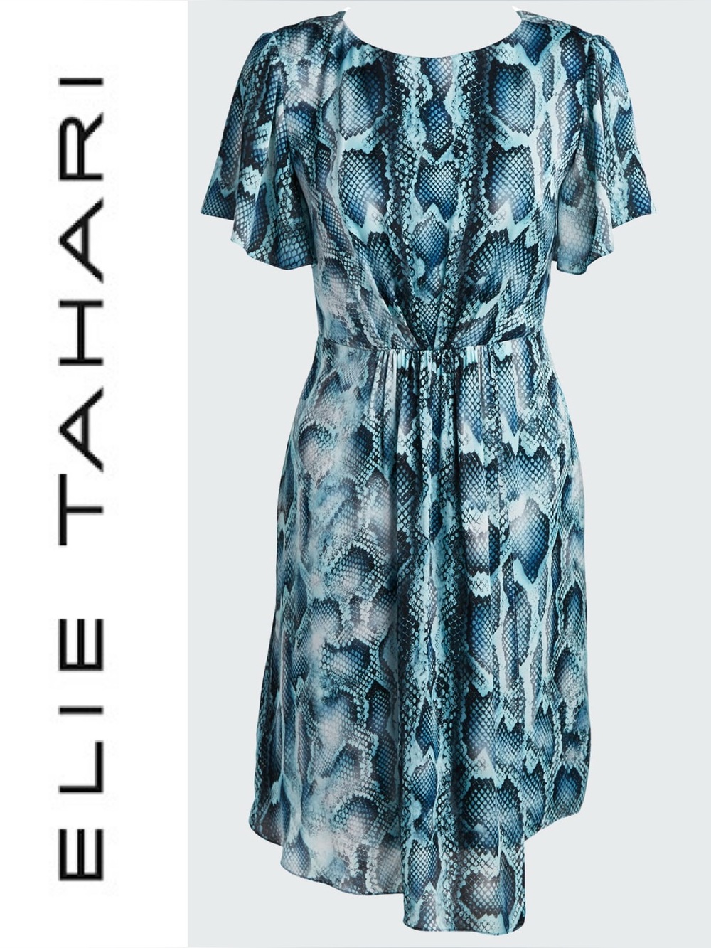 Elie Tahari 🩵 Dia Silk Dress, Size 4, Retail $468